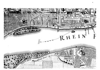 Plan de la ville de Cologne de 1752 - Duhon